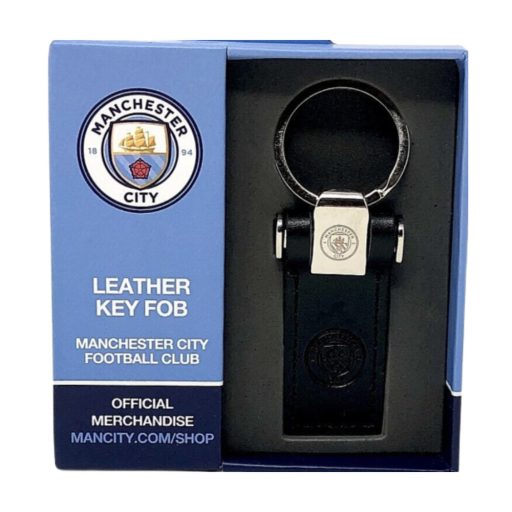 Manchester City kulcstartó bőr fekete