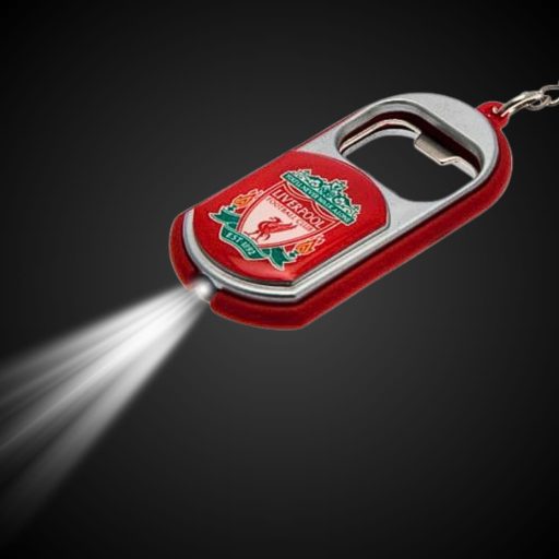 Liverpool kulcstartó sörnyitó és lámpa