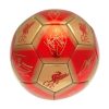 Liverpool labda aláírásos piros-arany