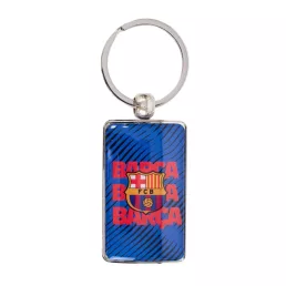 Barcelona kulcstartó BARCA téglalap alakú