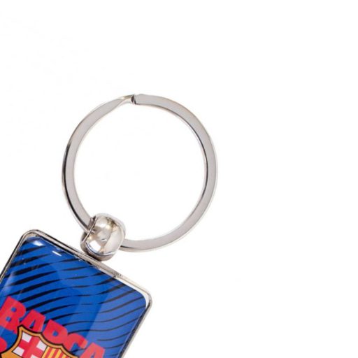 Barcelona kulcstartó BARCA téglalap alakú