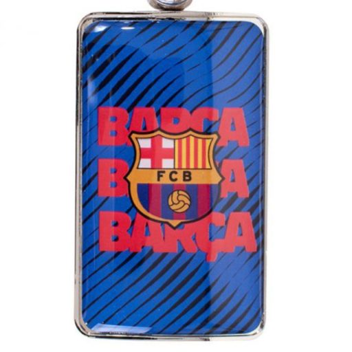 Barcelona kulcstartó BARCA téglalap alakú
