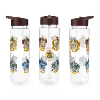 Harry Potter kulacs szívószállal címeres átlátszó