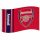 Arsenal zászló 152x91 cm Wordmark Stripes
