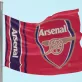 Arsenal zászló 152x91 cm Wordmark Stripes