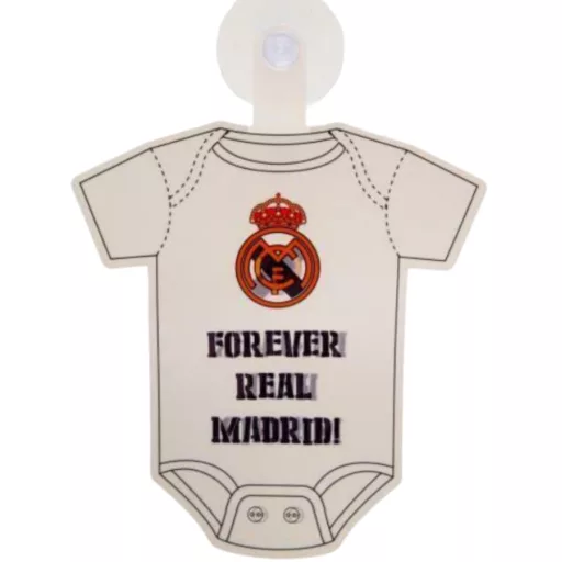 Real Madrid mini mez autós "Baby on board"