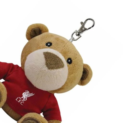 Liverpool kulcstartó, táskadísz plüss maci
