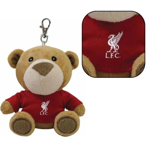 Liverpool kulcstartó, táskadísz plüss maci