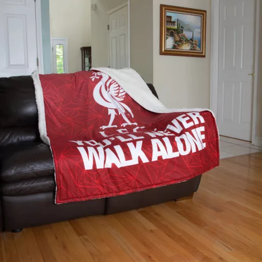 Liverpool takaró Sherpa Slogen 152x127 cm