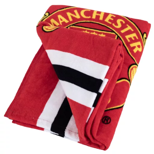Manchester United törölköző PAMUT,  csíkos