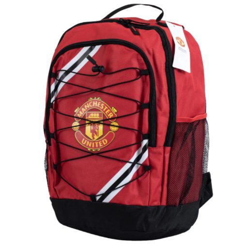 Manchester United hátizsák, iskolatáska core csíkos
