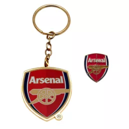 Arsenal kulcstartó kitűzővel