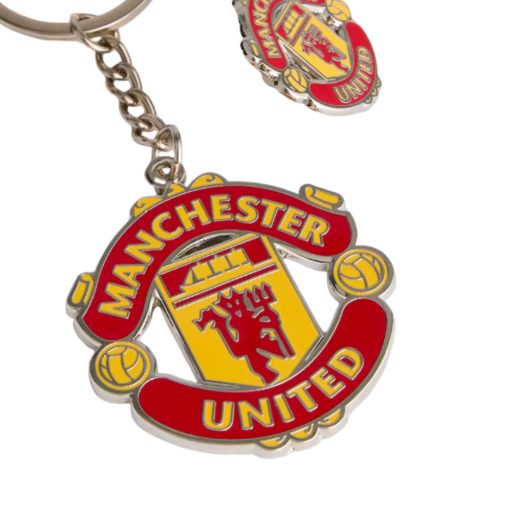 Manchester United kulcstartó kitűzővel
