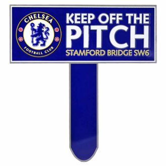Chelsea tábla KEEP OFF THE PITCH