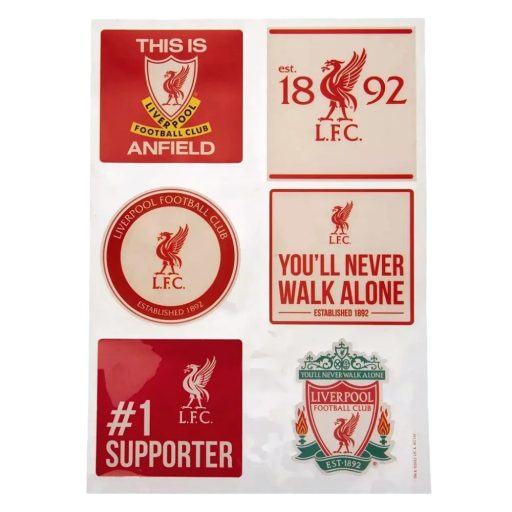 Liverpool matrica autós 6 db-os