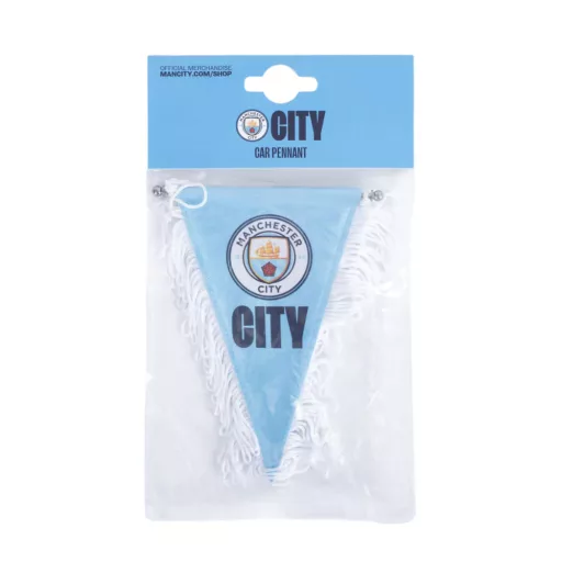 Manchester City autós zászló háromszög