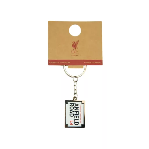 Liverpool kulcstartó Anfield Road