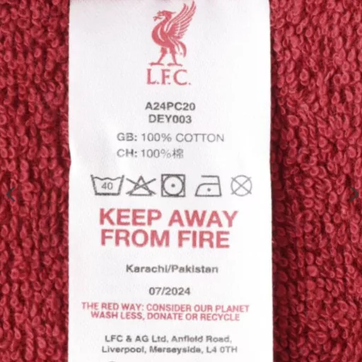 Liverpool törölköző PAMUT 70x150 cm