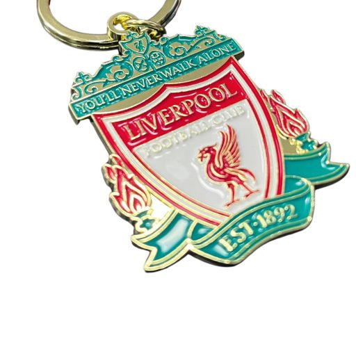 Liverpool kulcstartó kitűzővel