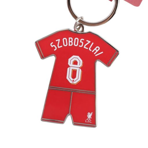 Liverpool kulcstartó kitűzővel Szoboszlai 8