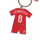 Liverpool kulcstartó kitűzővel Szoboszlai 8