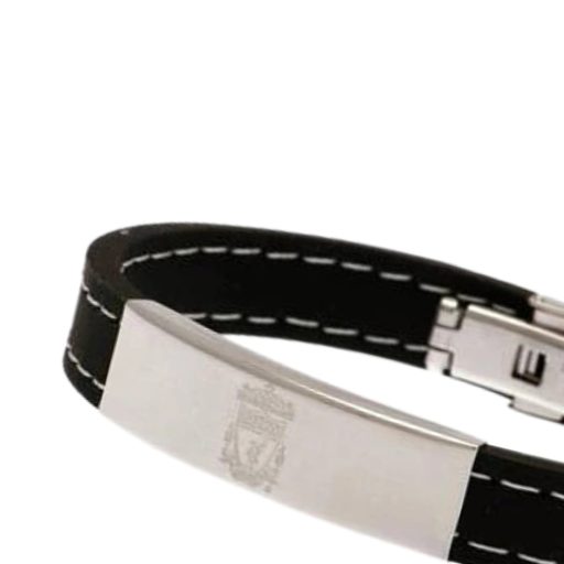 Liverpool karkötő szilikon fém tűzött fekete