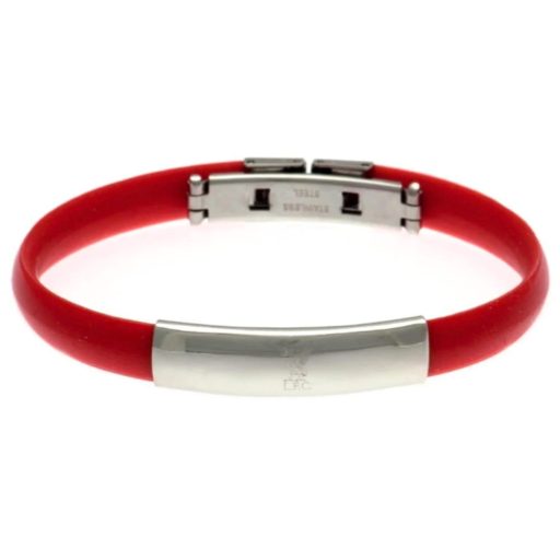 Liverpool karkötő szilikon fém csatos piros