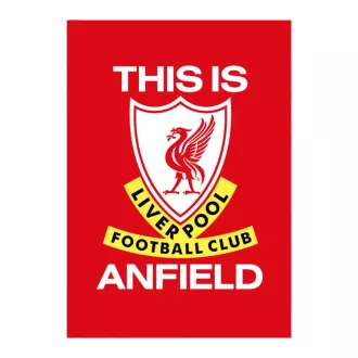 Liverpool takaró ANFIELD wellsoft piros 100*150