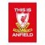 Liverpool takaró ANFIELD wellsoft piros 100*150