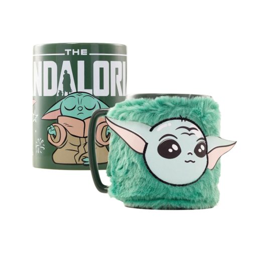 Star Wars bögre plüss Mandalorian Yoda