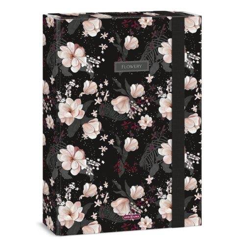 Ars Una Ars Una Flowery Black A/4 Füzetbox