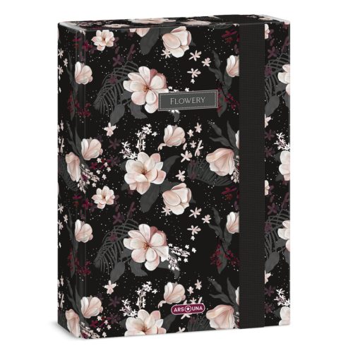 Ars Una Ars Una Flowery Black A/5 Füzetbox