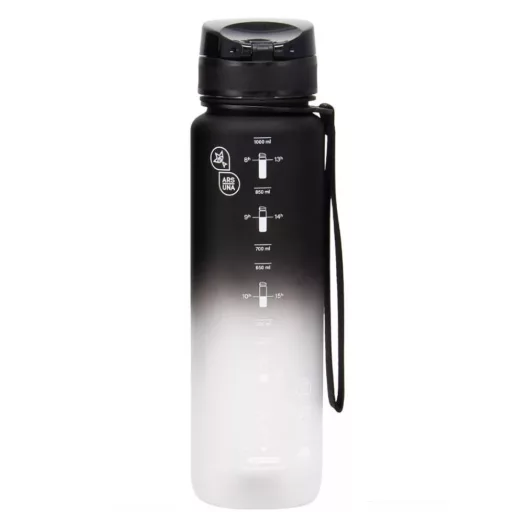 Ars Una kulacs BPA-mentes motivációs színátmentes black&white 600 ml