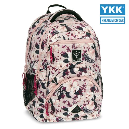 Ars Una Ars Una Flowery Pink Ergonomikus Hátizsák 27 L