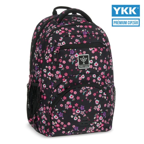 Ars Una Ars Una Pearl Blossom Black Ergonomikus Hátizsák 27 L