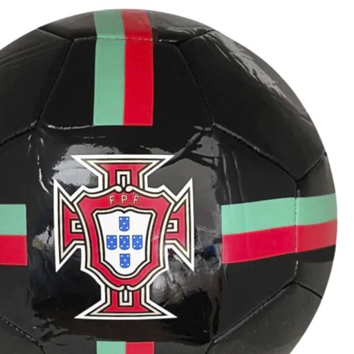 Portugál labda fekete 5-ös méret