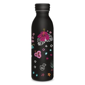 Ars Una kulacs duplafalú fém Black Hibiscus 600 ml