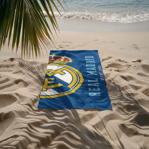 Real Madrid törölköző 70x140 cm PAMUT Half Crest