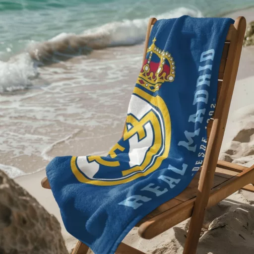Real Madrid törölköző 70x140 cm PAMUT Half Crest