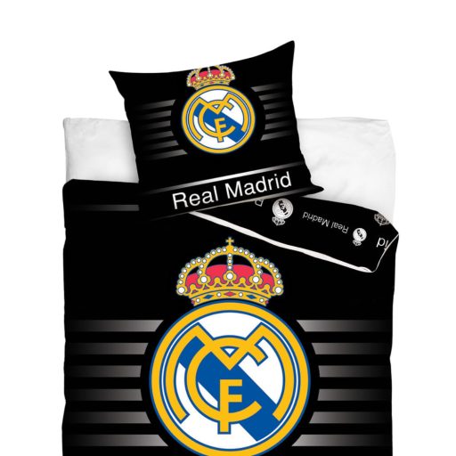 Real Madrid ágynemű 140x200 pamut fekete