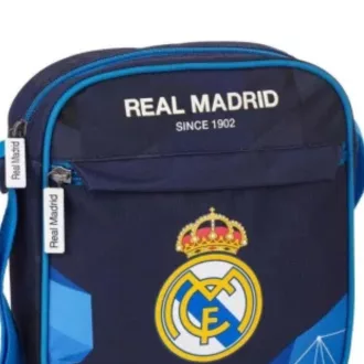 Real Madrid oldaltáska közepes kék-v.kék