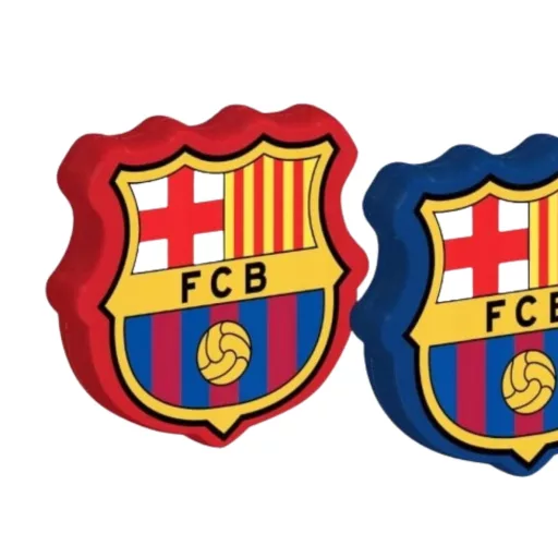 Barcelona radír címeres piros/ kék