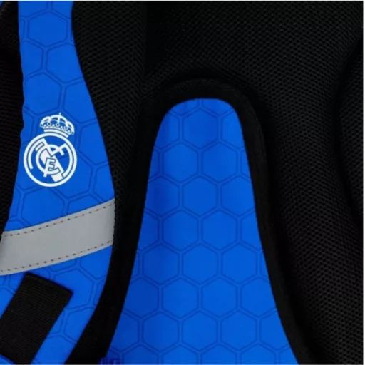 Real Madrid hátizsák, iskolatáska sötétkék, 3 zippes