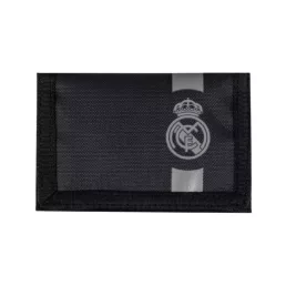 Real Madrid pénztárca tépőzáras fekete
