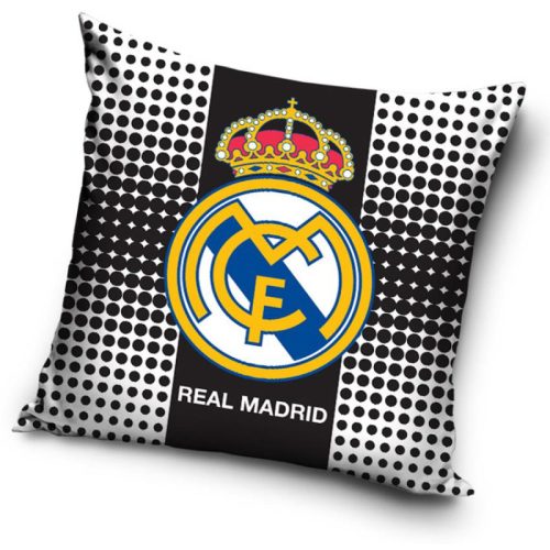 Real Madrid párna 40x40cm fekete pöttyös