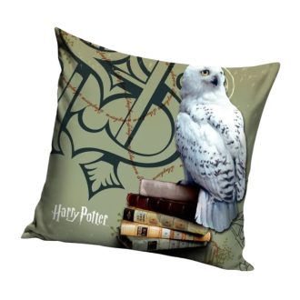 Harry Potter párna 40x40cm plüss Hedvig zöld