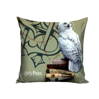 Harry Potter párna 40x40cm plüss Hedvig zöld