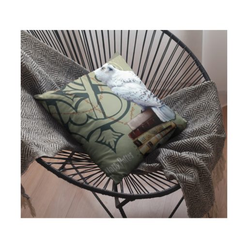 Harry Potter párna 40x40cm plüss Hedvig zöld