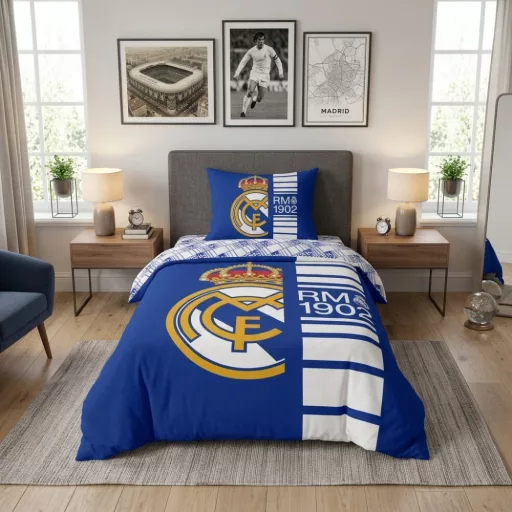 Real Madrid ágynemű pamut 140x200, 70x90 pamut RM 1902