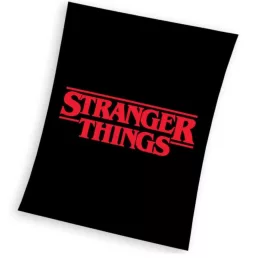 Stranger Things takaró wellsoft 130*170 cm fekete